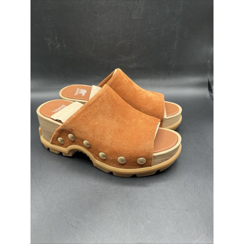 SOREL Roam'n™ Slide Women's Platform Sandals Brown US Sz 7 MSRP$175 - Picture 4 of 13